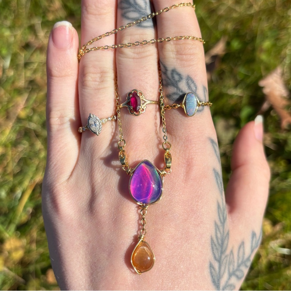 Double Dangle Interchangeable Necklace - image 1